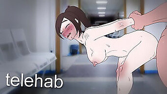 Sexe de dessin animé à l'hôpital avec une adolescente Hentai de 60 ips